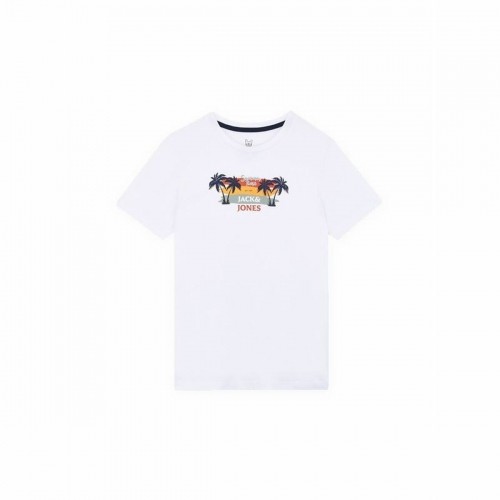 Детский Футболка с коротким рукавом Jack & Jones Jjsummer Smu Vibe Tee Белый image 1