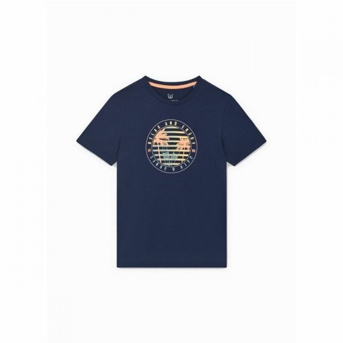 Child's Short Sleeve T-Shirt Jack & Jones Jjsummer Smu Vibe Tee Navy Blue image 1