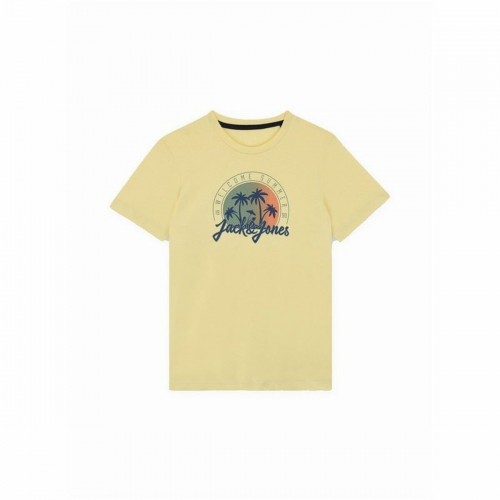 Детский Футболка с коротким рукавом Jack & Jones Jjsummer Smu Vibe Tee Жёлтый image 1