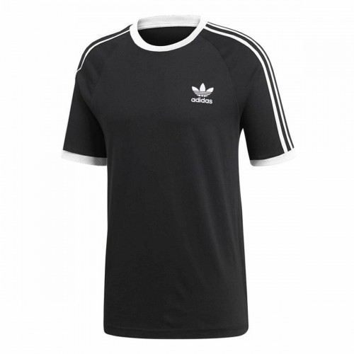 Футболка с коротким рукавом мужская Adidas 3 stripes Чёрный image 1