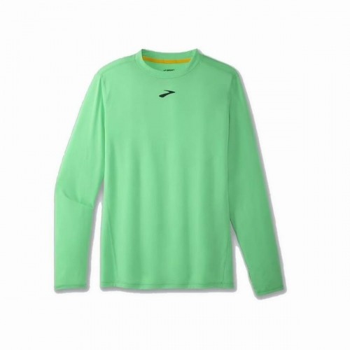 Men’s Long Sleeve T-Shirt Brooks High Point Green image 1