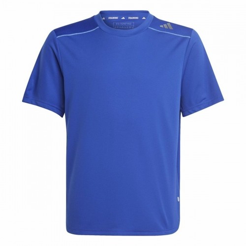 Child's Short Sleeve T-Shirt Adidas Aeroready Blue image 1