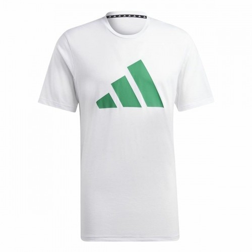 Vīriešu Krekls ar Īsām Piedurknēm Adidas Train Essentials Balts image 1