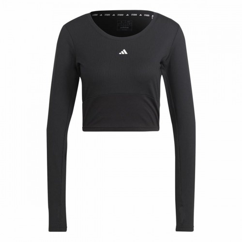 Women’s Long Sleeve T-Shirt Adidas Studio Black image 1