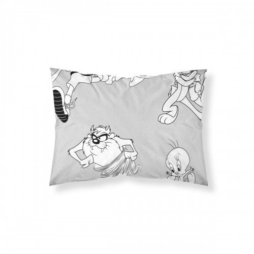 Pillowcase Looney Tunes White Black Multicolour 50x80cm 50 x 80 cm 100% cotton image 1