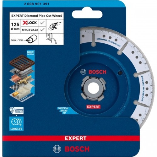 Bosch X-LOCK Diamanttrennscheibe EXPERT Diamond Pipe Cut Wheel, Ø 125mm image 1