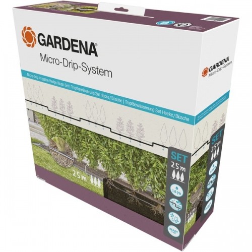 Gardena Micro-Drip-System Tropfbewässerung Hecken/Büsche Set, 25 Meter, Tropfer image 1