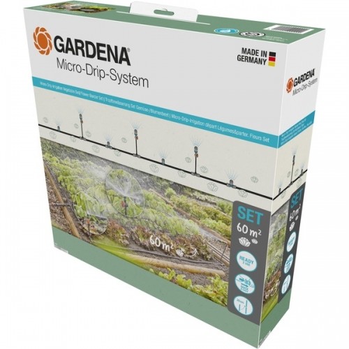 Gardena Micro-Drip-System Tropfbewässerung Set Gemüse-/Blumenbeet 60m², Tropfer image 1