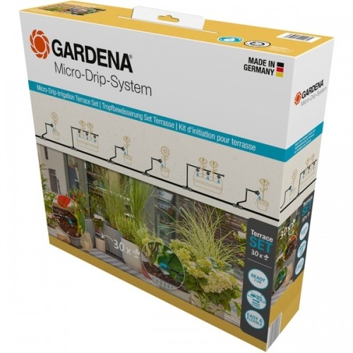 Gardena Micro-Drip-System Tropfbewässerung Set Terrasse, 30 Pflanzen, Tropfer image 1