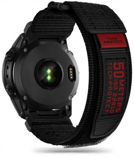 Tech-Protect watch strap Scout Pro Garmin fenix 5X/5X Plus/6X/6X Pro/7X, black image 1