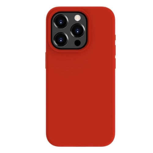 Evelatus Premium Mīksta pieskāriena silikona aizmugures maks-apvalks priekš iPhone 15 Pro Sarkana image 1
