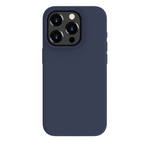 Evelatus Premium Mīksta pieskāriena silikona aizmugures maks-apvalks priekš iPhone 15 Pro Max Pusnakts zila image 1