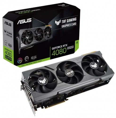 Graphics Card|ASUS|NVIDIA GeForce RTX 4080 SUPER|16 GB|GDDR6X|256 bit|PCIE 4.0 16x|2xHDMI|3xDisplayPort|TUF-RTX4080S-16G-GAMING image 1