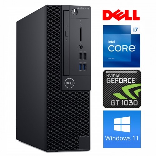 DELL 3070 SFF i7-9700 32GB 512SSD M.2 NVME+2TB GT1030 2GB DVD WIN11Pro image 1