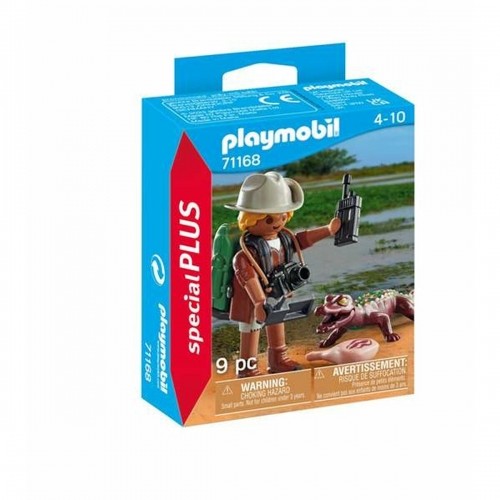 Playset Playmobil Special Plus: Researcher with Alligator 71168 9 Daudzums image 1