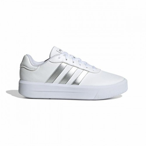 Sieviešu ikdienas apavi Adidas Court Platform Balts image 1