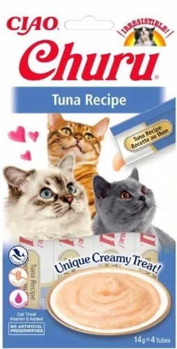 INABA Churu Tuna Recipe - cat treats - 4x14 g image 1