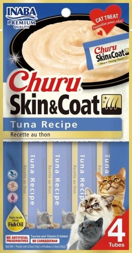 INABA Churu Skin&Coat Tuna recipe - cat treats - 4x14 g image 1