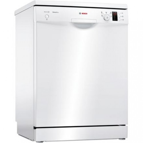 Bosch | Dishwasher | SMS25AW05E | Free standing | Width 60 cm | Number of place settings 12 | Number of programs 5 | Energy efficiency class E | Display | AquaStop function | White image 1