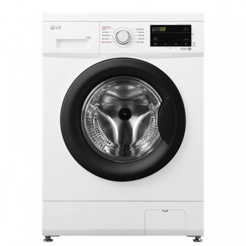 LG | Washing machine | F2J3WSBWE | Energy efficiency class E | Front loading | Washing capacity 6.5 kg | 1200 RPM | Depth 44 cm | Width 60 cm | LED | Steam function | Direct drive | White image 1