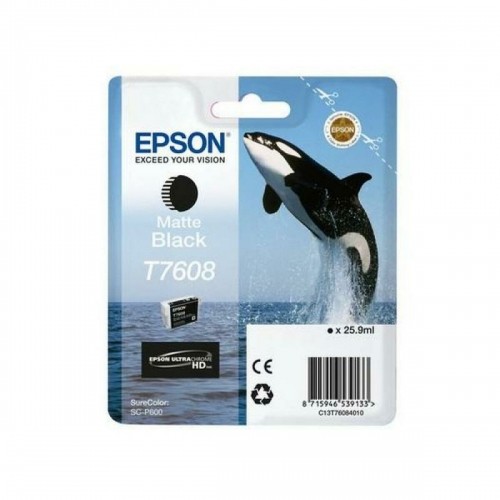 Original Ink Cartridge Epson C13T76084N10 Matte back image 1