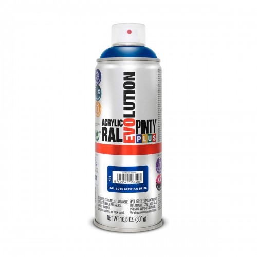 Spray paint Pintyplus Evolution RAL 5010 400 ml Gentian Blue image 1