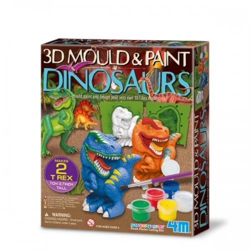 4M 3D veidnes un krāsas Dinozauri image 1