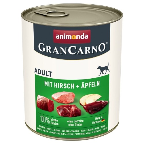 ANIMONDA GranCarno Adult Deer and apple - wet dog food - 800g image 1