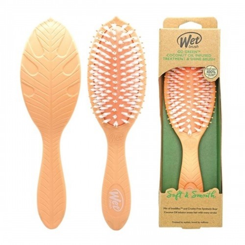 Щетка для распутывания волос The Wet Brush Go Green Оранжевый смягчитель image 1