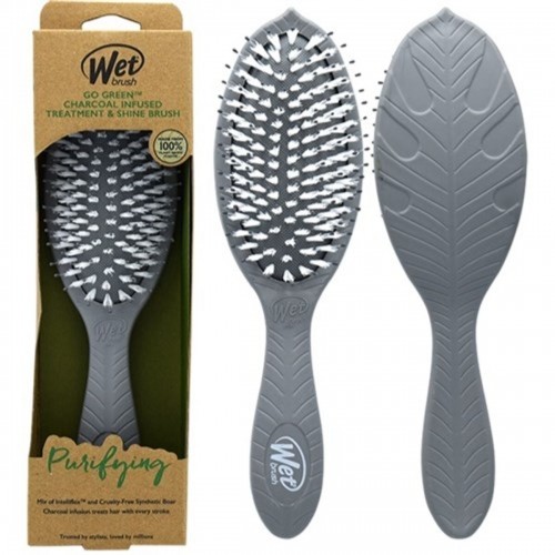 Atpiņķerējoša Matu Suka The Wet Brush Go Green Pelēks Mīkstinošs image 1