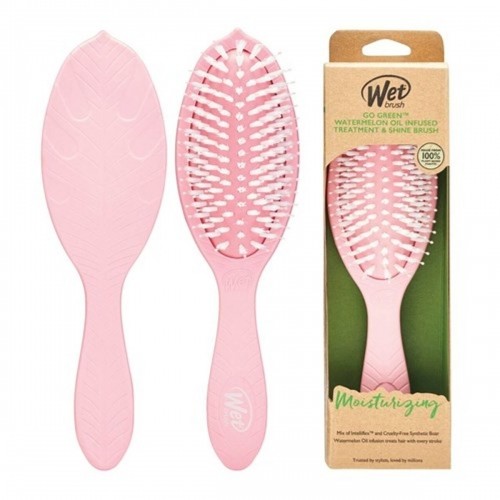 Щетка для распутывания волос The Wet Brush Go Green Розовый смягчитель image 1