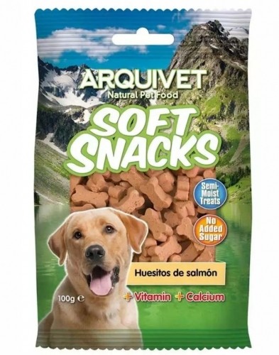 ARQUIVET Soft Snacks Salmon - dog treat - 100g image 1