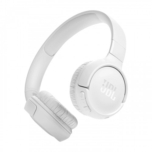 JBL Tune 520BT wireless on-ear Bluetooth 5.3 headphones - white image 1