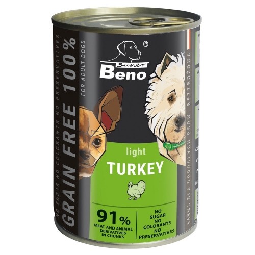 Certech SUPER BENO Light Turkey - wet dog food - 415g image 1