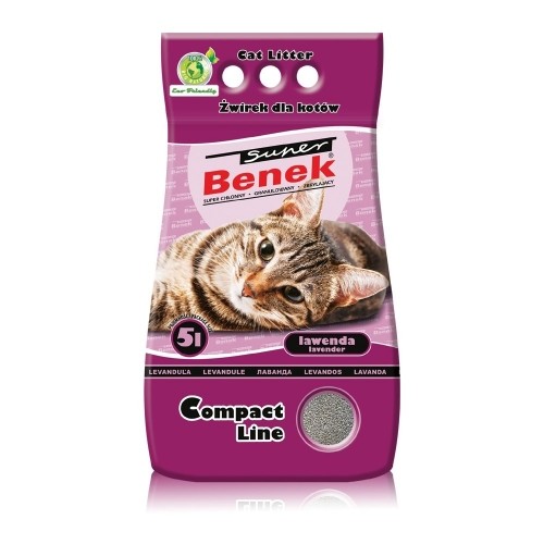 Certech Super Benek Compact Lavender - Cat Litter Clumping 5 l image 1
