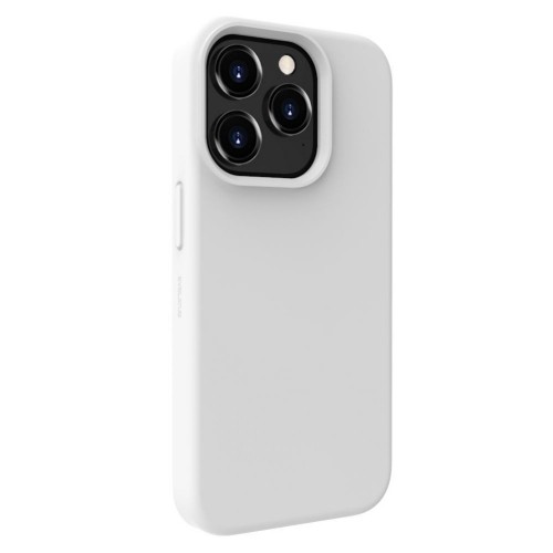 Evelatus Premium Mīksta pieskāriena silikona aizmugures maks-apvalks priekš iPhone 15 Pro Balta image 1