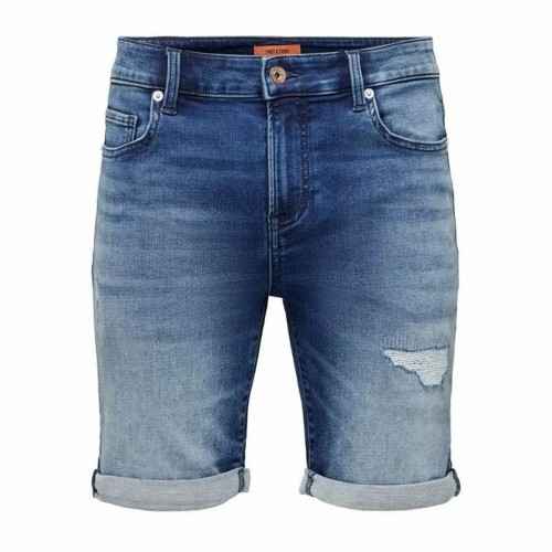 Men's Denim Shorts Only & Sons Onsply Dark Mid Blue Blue image 1