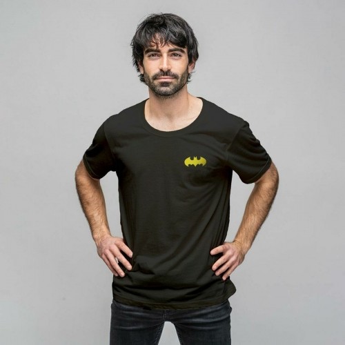 Vīriešu Krekls ar Īsām Piedurknēm Batman Melns Pieaugušo unisekss image 1