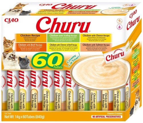 INABA Churu Variety box Chicken - cat treats - 60 x 14g image 1