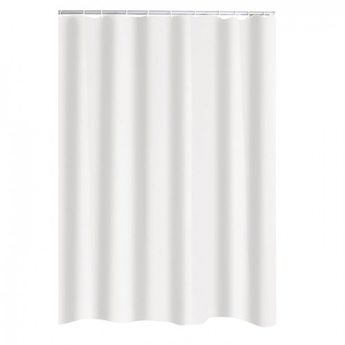 Dušas aizkars Madison 240X180 cm, balts, tekstils image 1