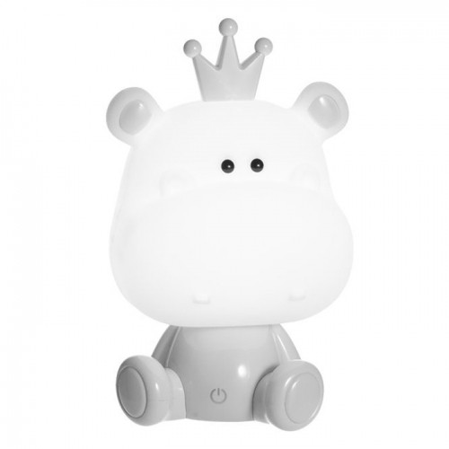 Galda lampa bērnu Hippo pelēks 3W 4.5-5V USB image 1