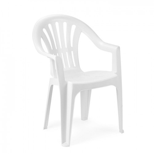 Krēsls Kona 55x53.5x82cm, plastmasas, balts image 1