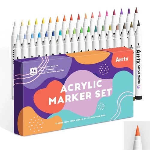 Acrylic Marker Pens ARRTX, 36 Colours image 1