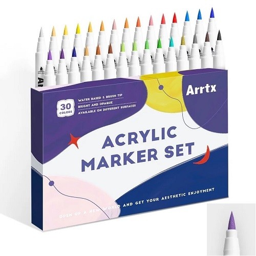 Acrylic Marker Pens ARRTX, 30 Colours image 1
