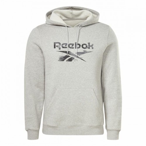 Vīriešu Sporta Krekls ar Kapuci Reebok RI Modern Camo OTH Balts Pelēks image 1