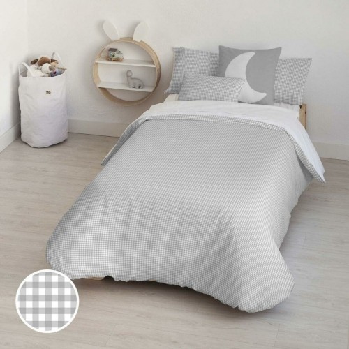 Nordic cover Kids&Cotton Vichy Grey 155 x 220 cm image 1