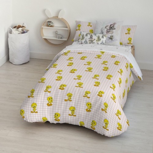 PiolÍn Пододеяльник Piolín Tweety Vichy Розовый 155 x 220 cm image 1