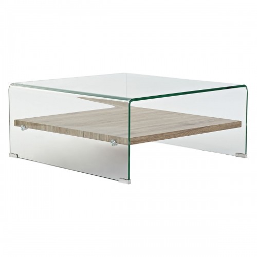 Кофейный столик DKD Home Decor Каленое стекло Деревянный MDF 80 x 80 x 35 cm image 1