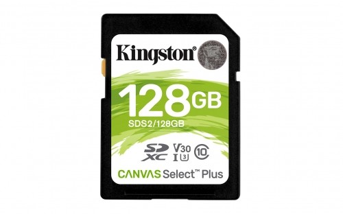 Kingston Technology 128GB SDXC Canvas Select Plus 100R C10 UHS-I U3 V30 image 1