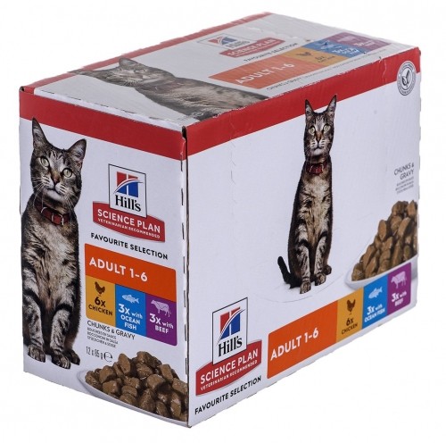 HILL'S Feline Adult Multipack Classic - saszetka 12x85g image 1